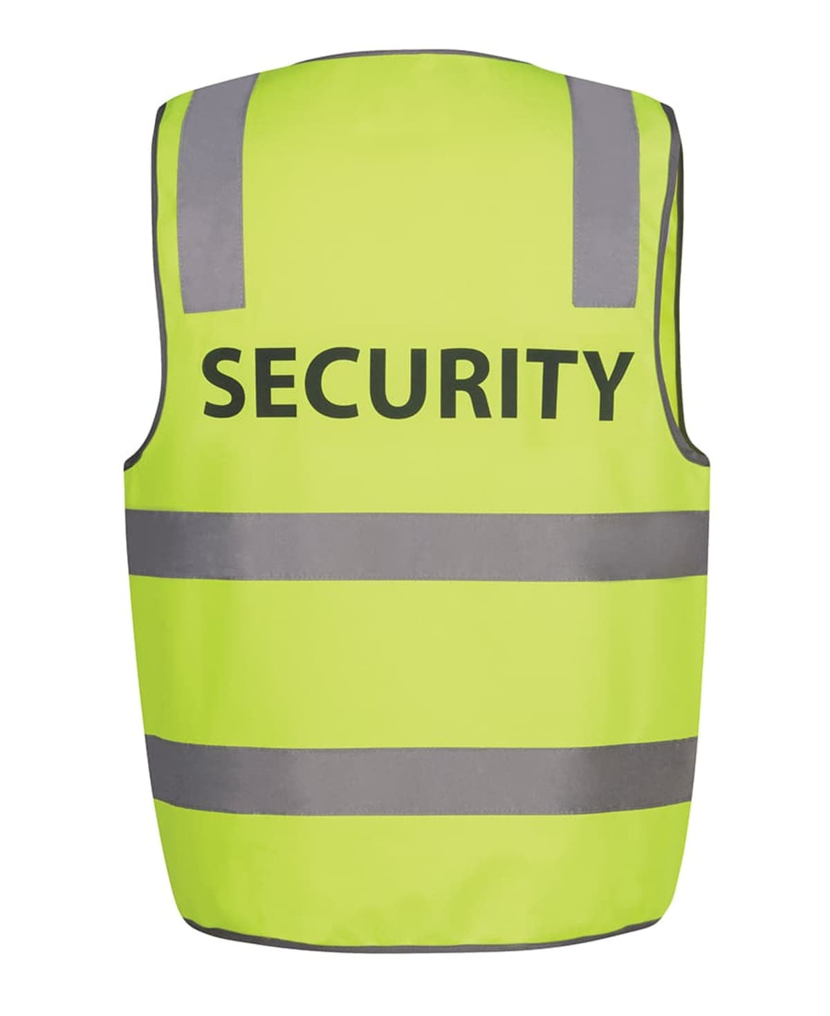 JB's Hi Vis (D+N) Safety Vest Print Security - Lime