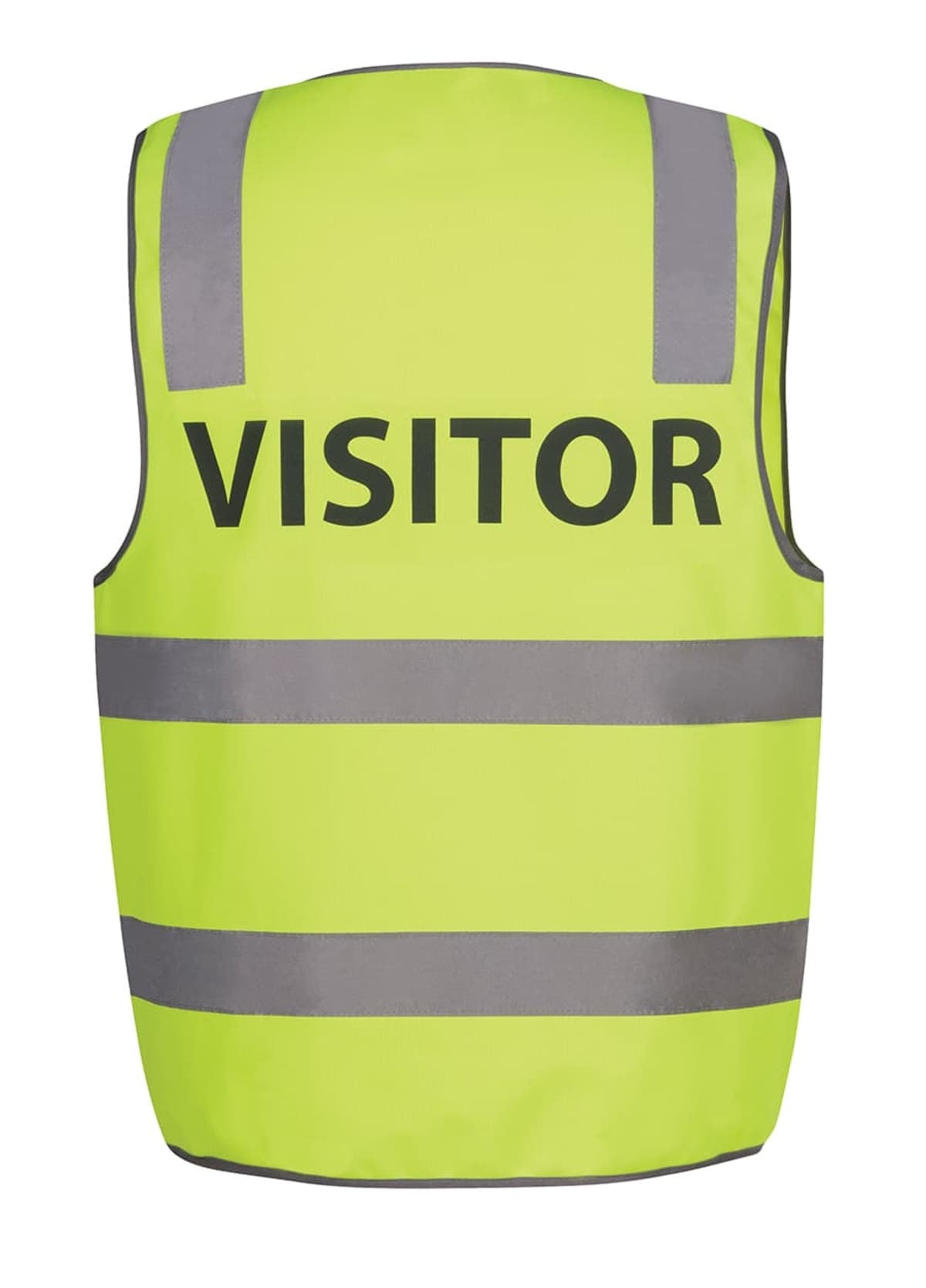 JB's Hi Vis (D+N) Safety Vest Print Visitor - Lime