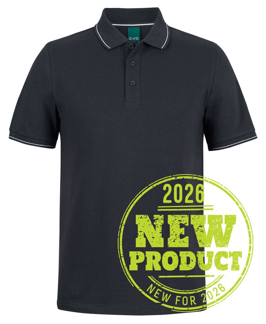 C of C CLASSIC POLO - Black/White