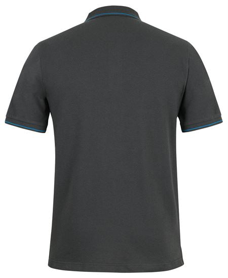 C of C CLASSIC POLO - Gunmetal/Aqua - Back