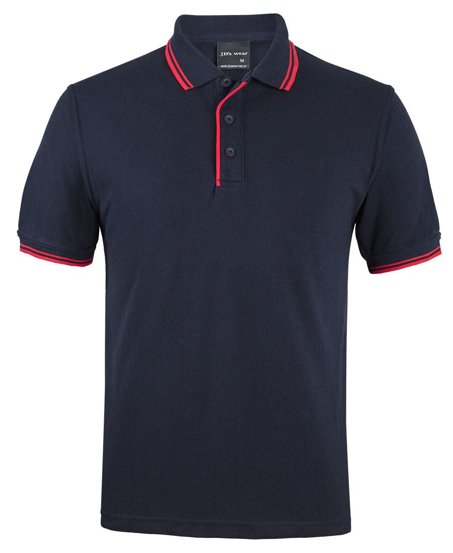 JB's Contrast Polo - Navy/Red - Front