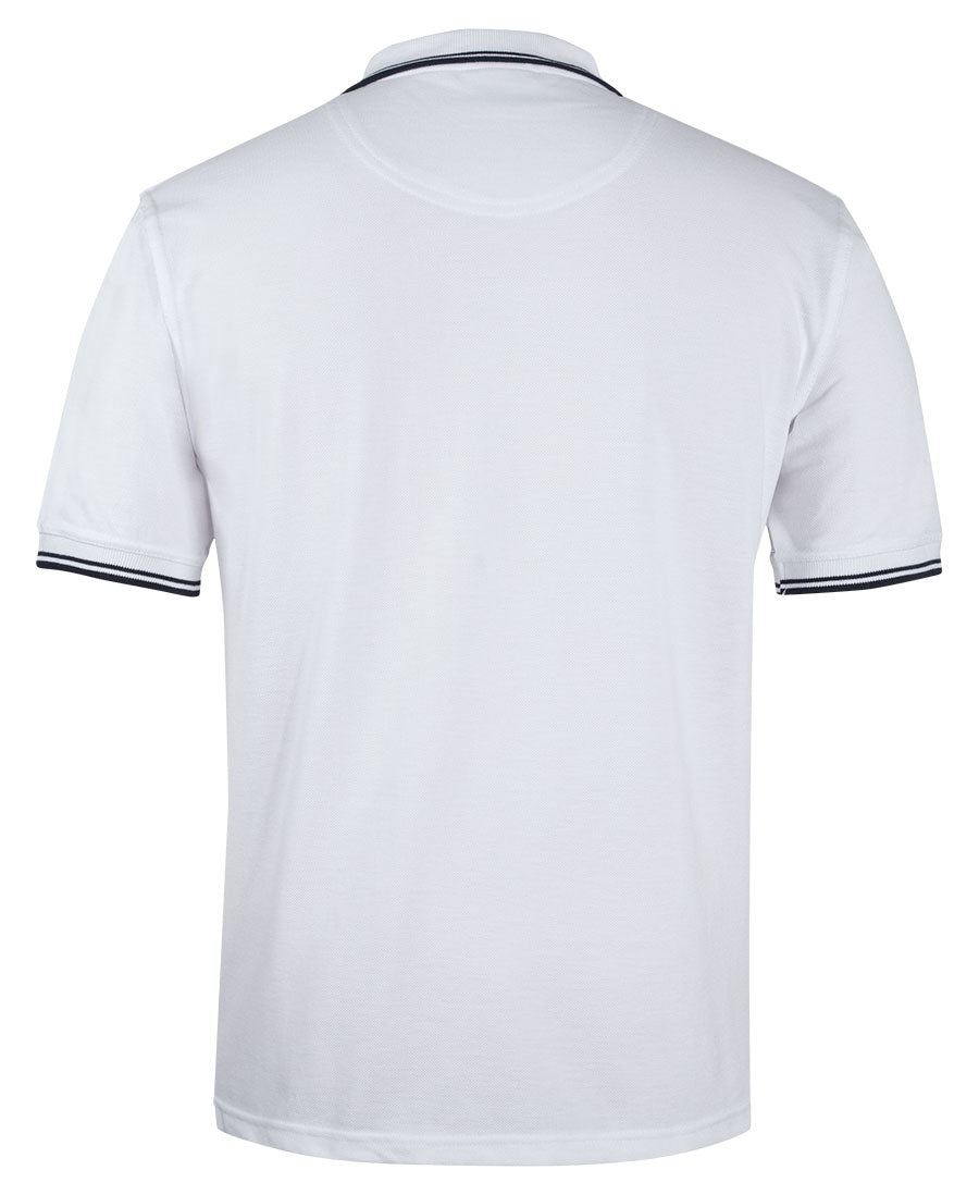 JB's Contrast Polo - White/Navy - Back