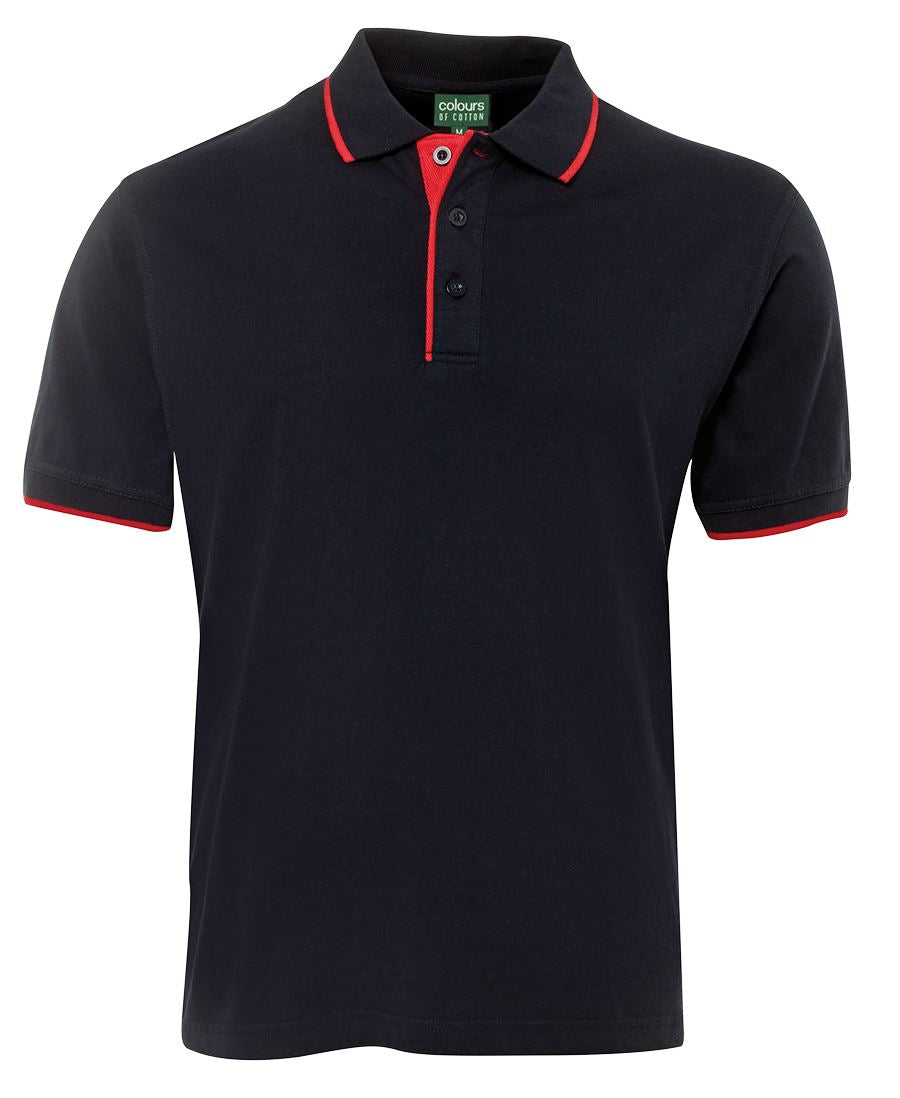 C of C Tipping Polo - Navy/Red - Front