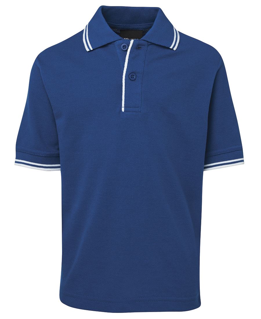 JB's Kids Contrast Polo - Royal/White - Front