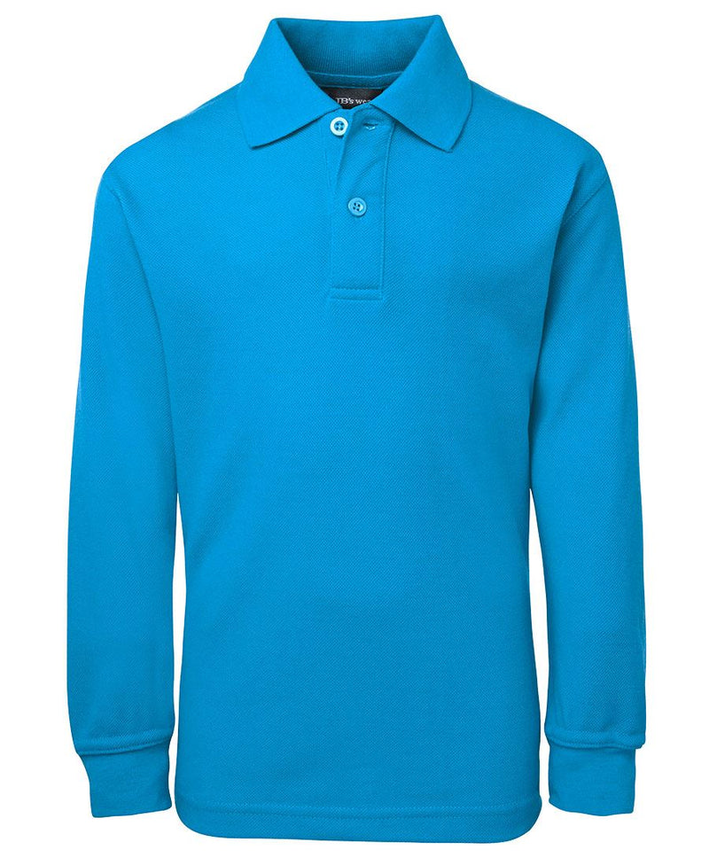 JB's Kids L/S 210 Polo - Aqua - Front