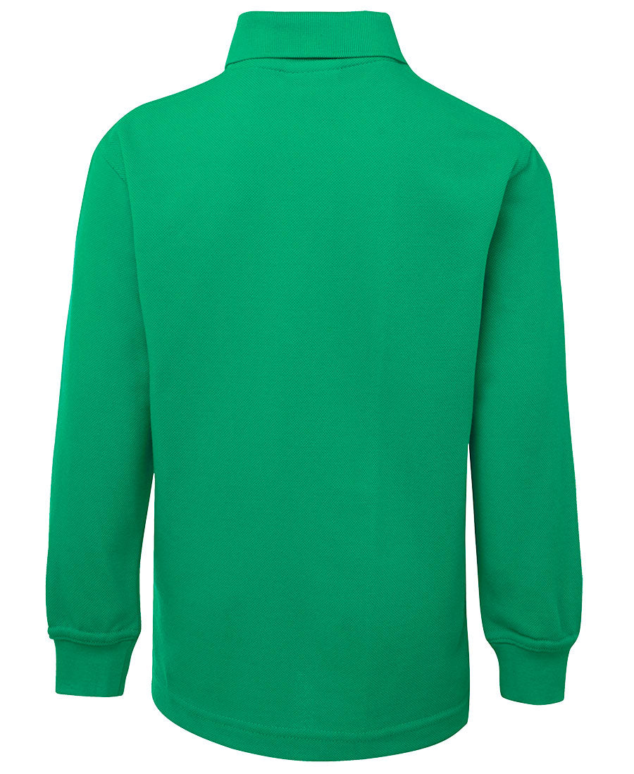 JB's Kids L/S 210 Polo - Kelly Green - Back