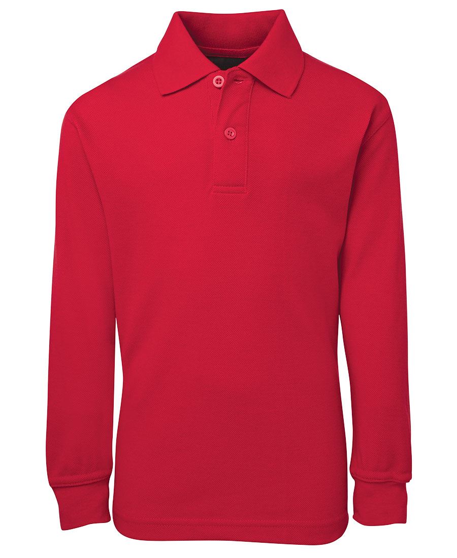 JB's Kids L/S 210 Polo - Red - Front