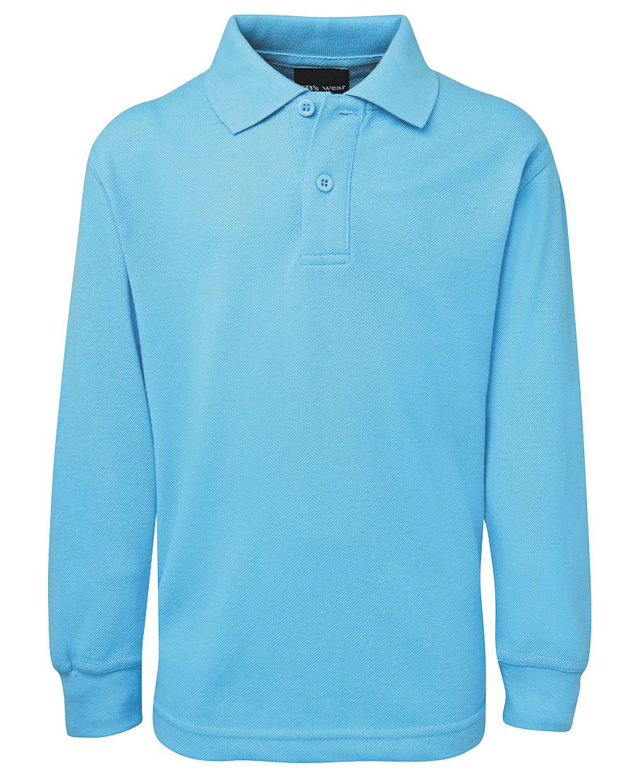 JB's Kids L/S 210 Polo - Lt Blue - Front