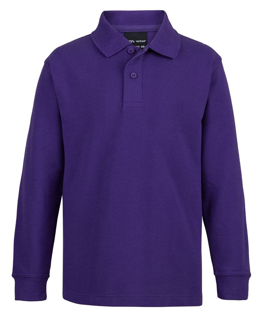 JB's Kids L/S 210 Polo - Purple - Front