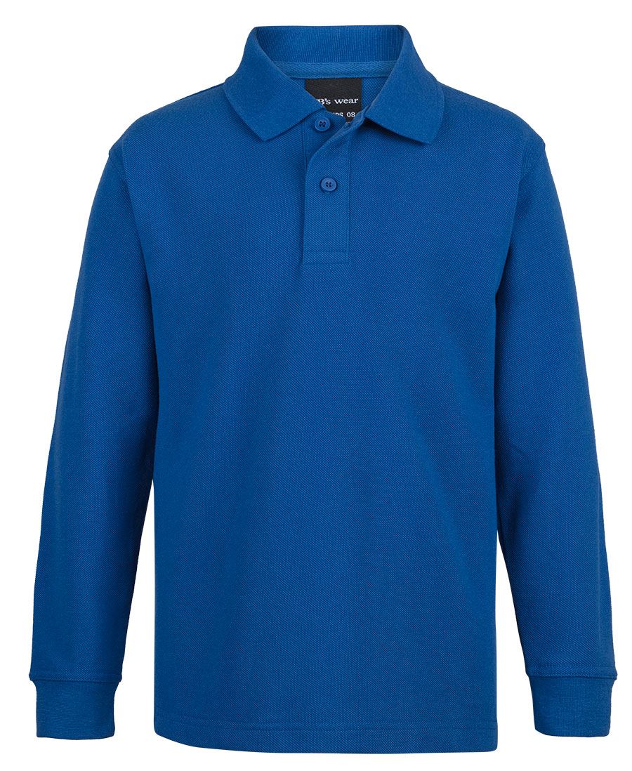 JB's Kids L/S 210 Polo - Royal - Front