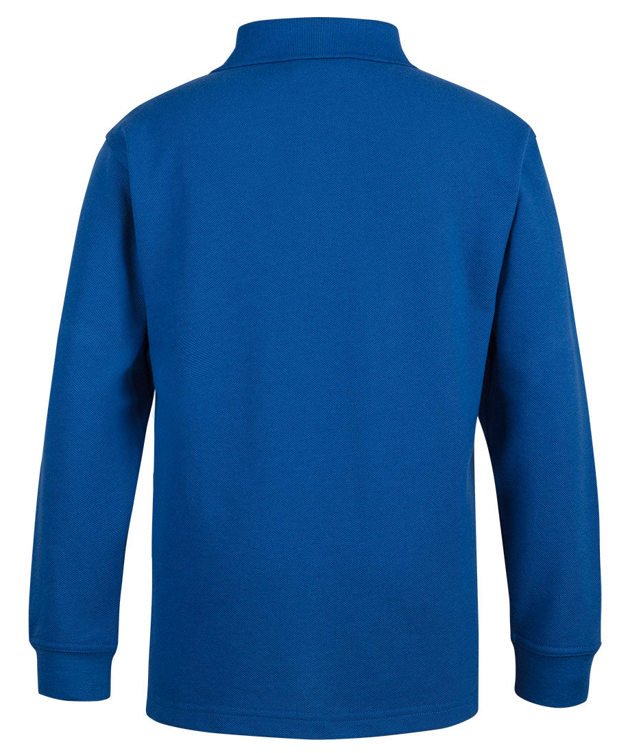 JB's Kids L/S 210 Polo - Royal - Back