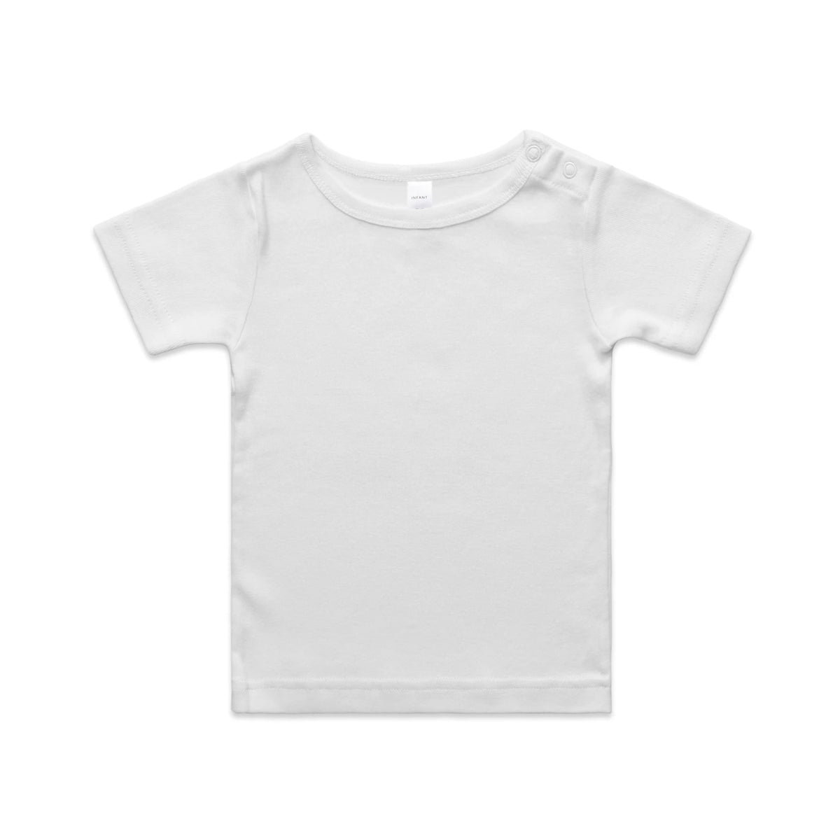 Organic Infant Wee Tee 3001 - White - Front