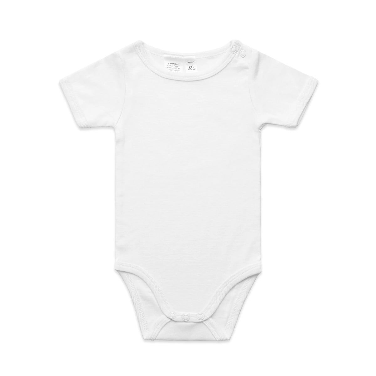 Organic Infant Mini-Me One-Piece 3003 - White - Front