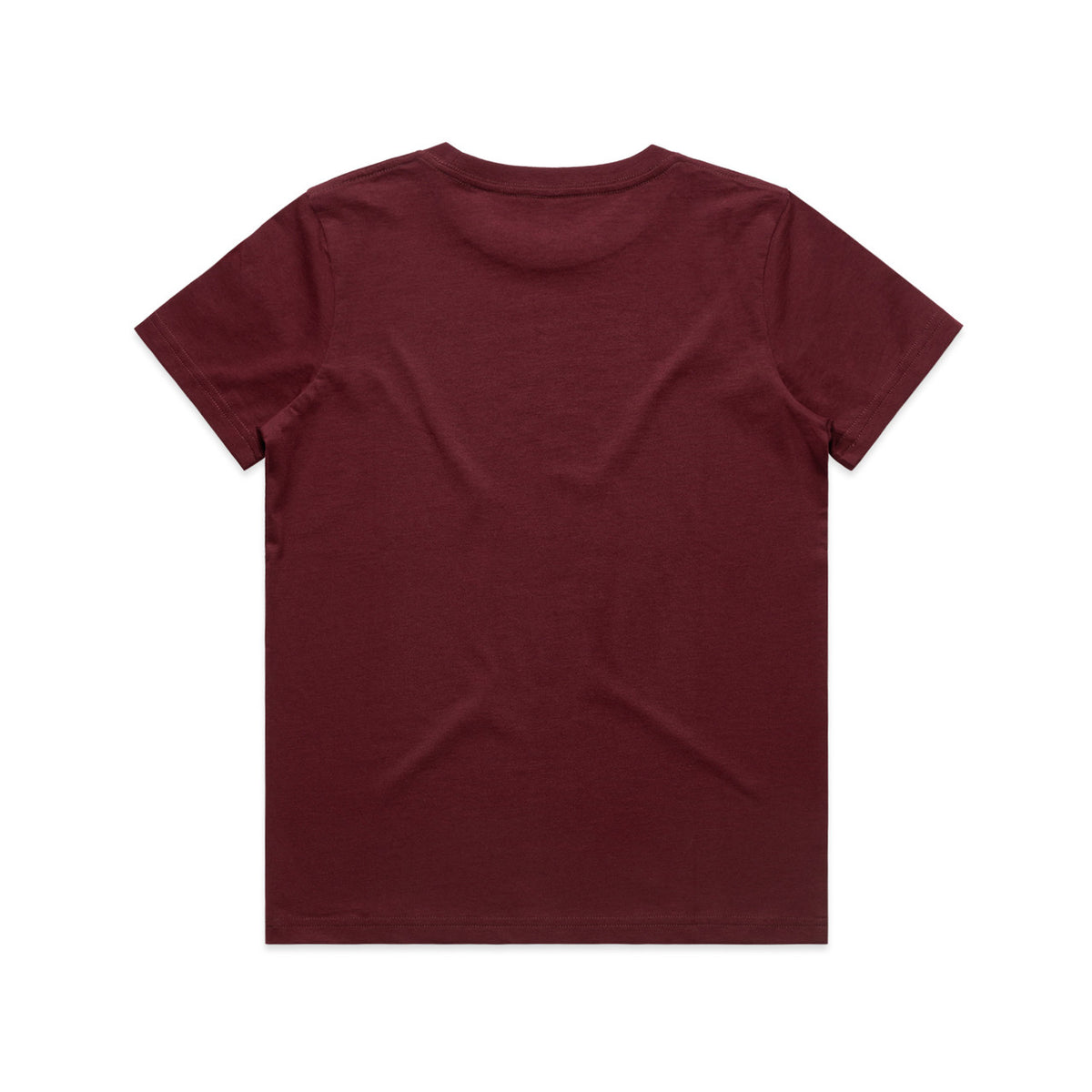 Kids Staple Tee - Burgundy - Back