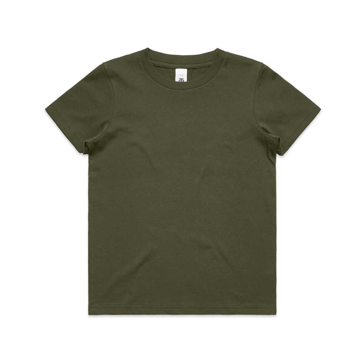 Youth Staple Tee 3006 - Army - Front
