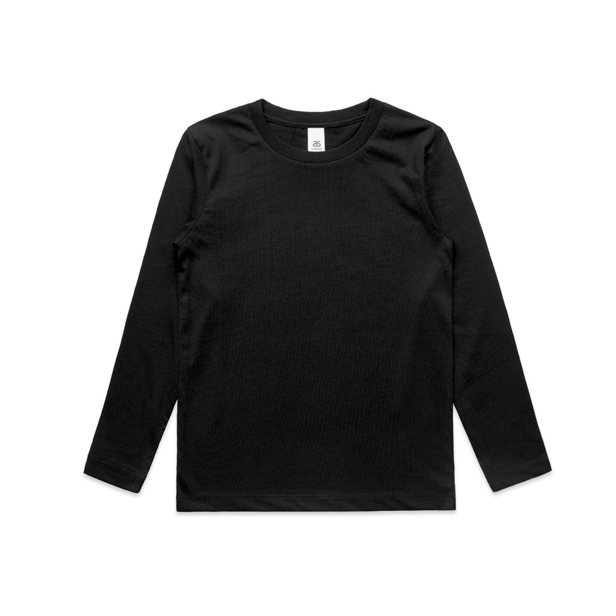 Youth Staple L/S Tee 3008 - Black - Front