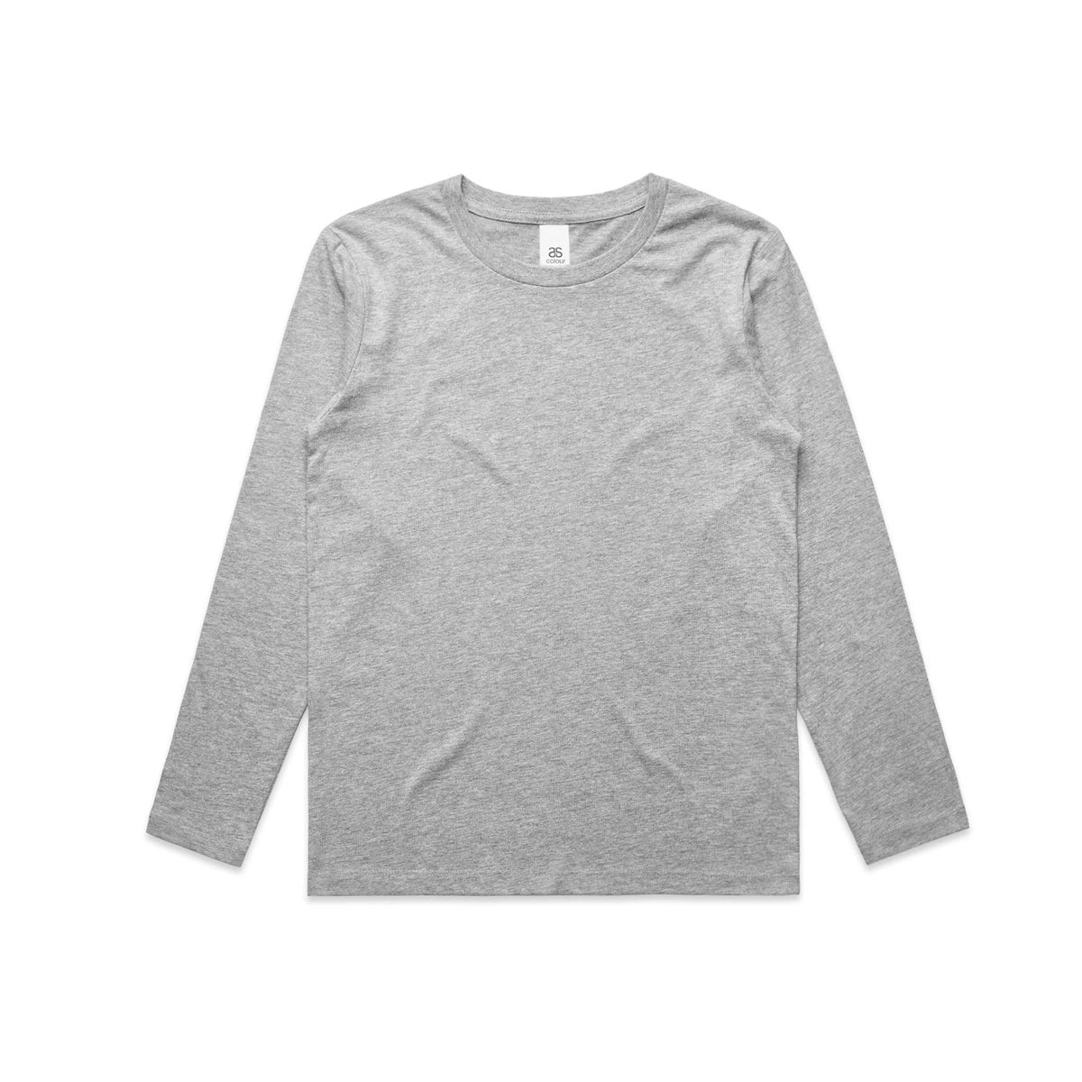 Youth Staple L/S Tee 3008 - Grey Marle - Front