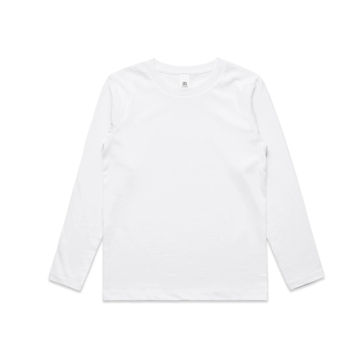 Youth Staple L/S Tee 3008 - White - Front