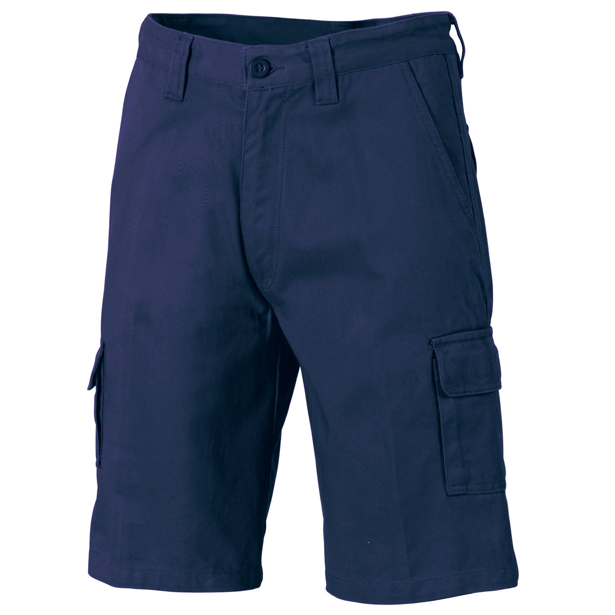 Cotton Drill Cargo Shorts - Navy