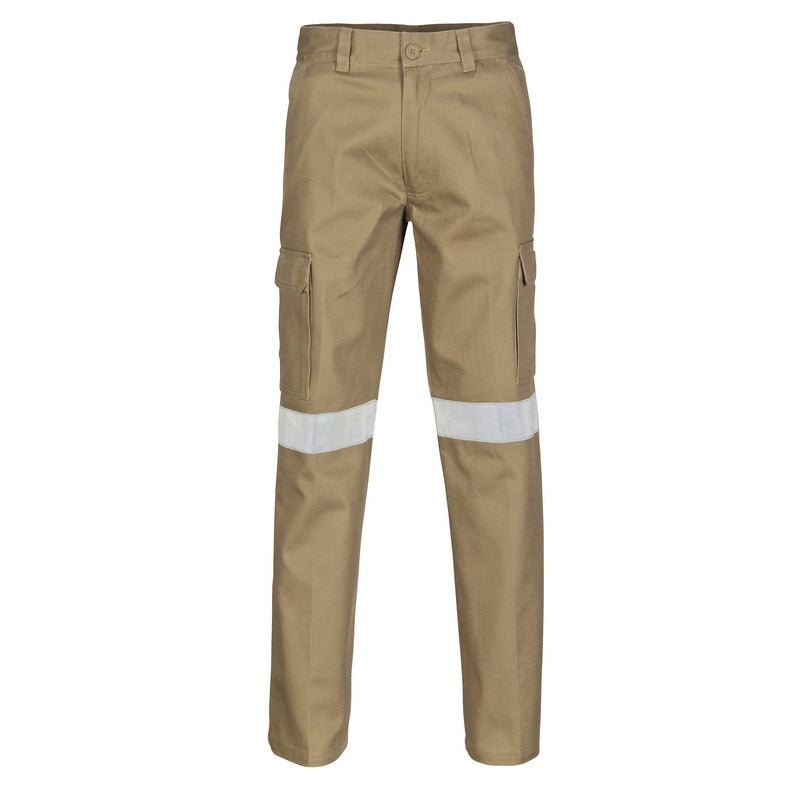 Cotton Drill Cargo Pants With CSR R/Tape