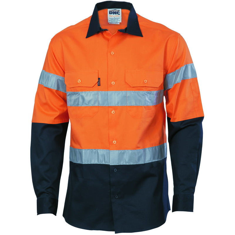 HiVis D/N Two Tone Drill Shirt with CSR R/Tape
