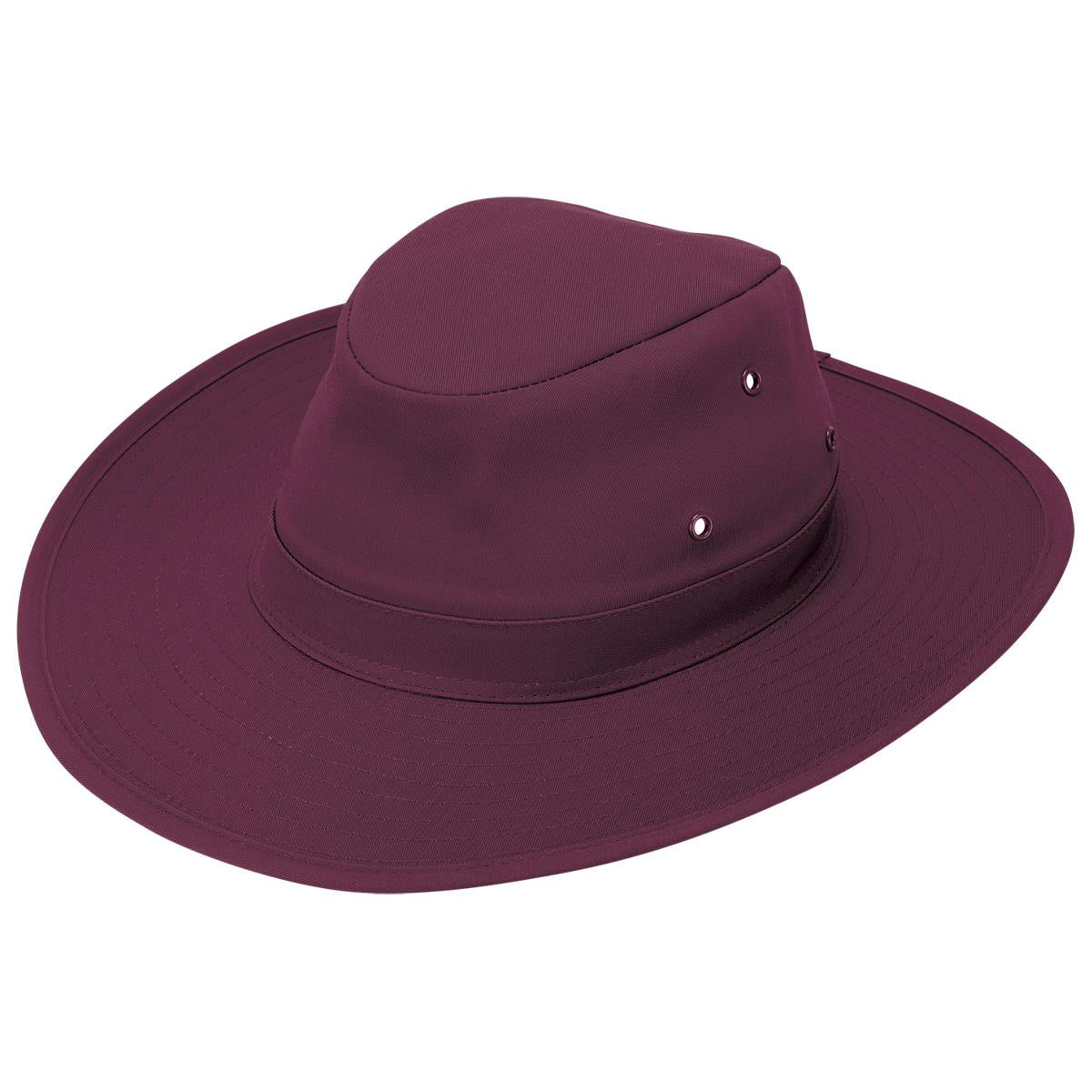 Poly Viscose Slouch Hat - Maroon - Front
