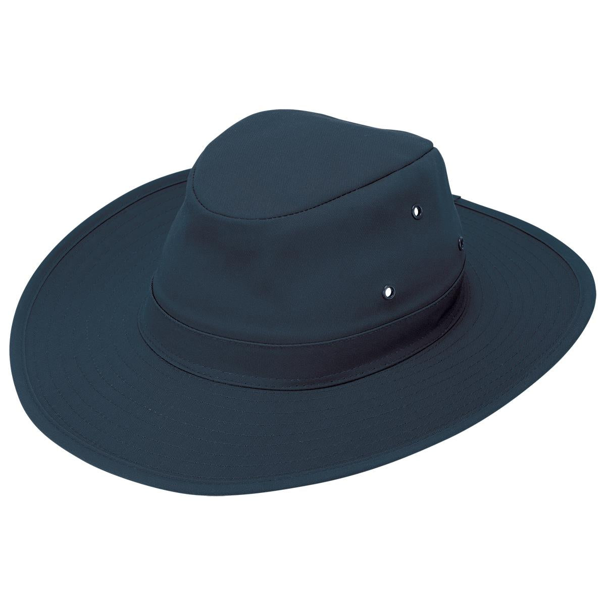 Poly Viscose Slouch Hat - Navy - Front
