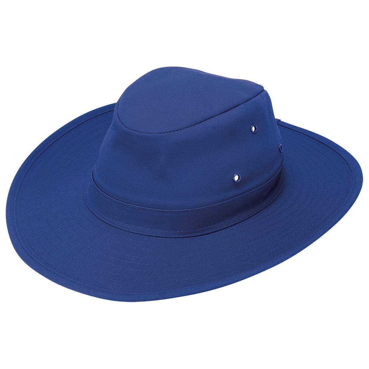 Poly Viscose Slouch Hat - Royal - Front