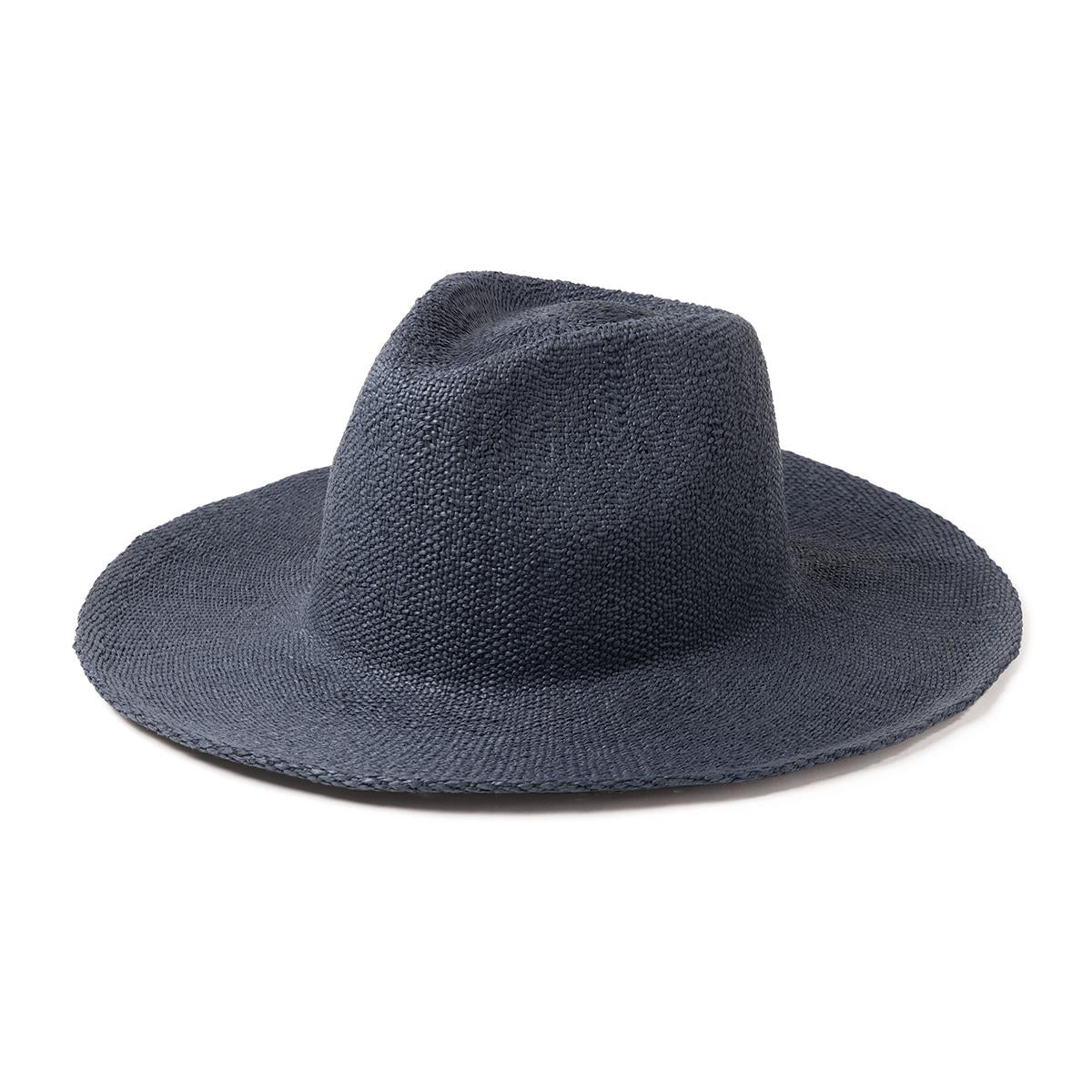 Airlie Paper Straw Hat - Navy - Front