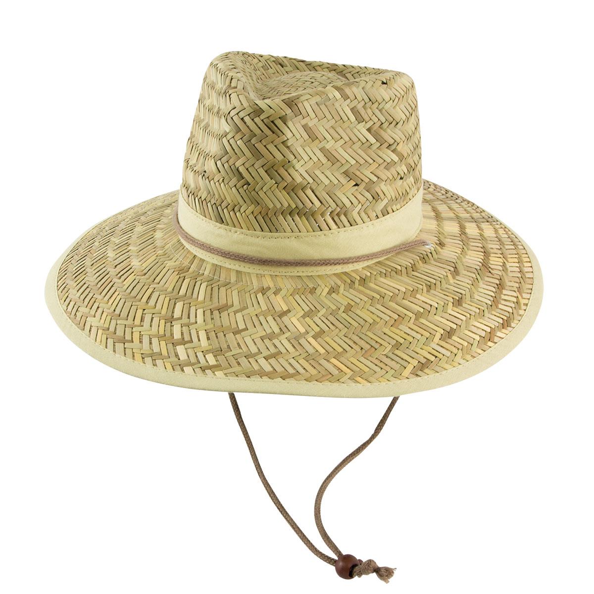 Straw Hat W/Toggle - Natural - Front