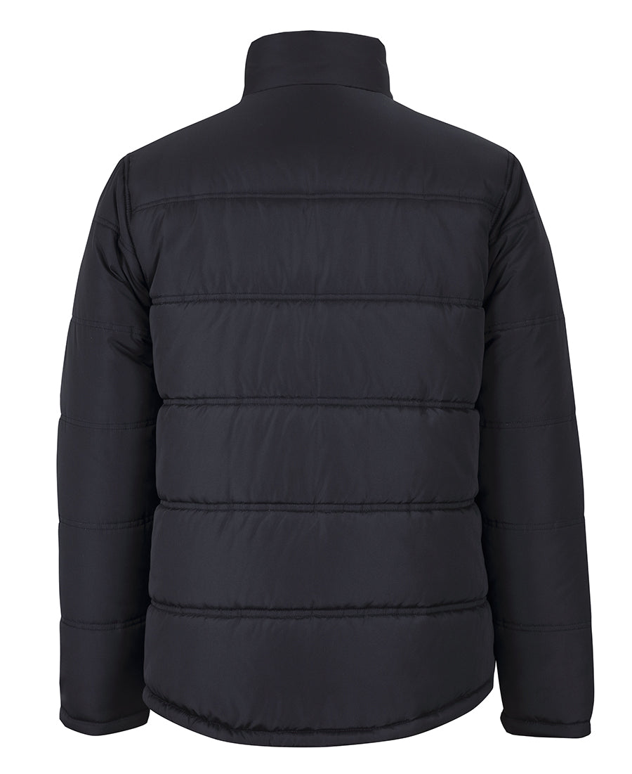 JB's Puffer Contrast Jacket - Black/Red - Back