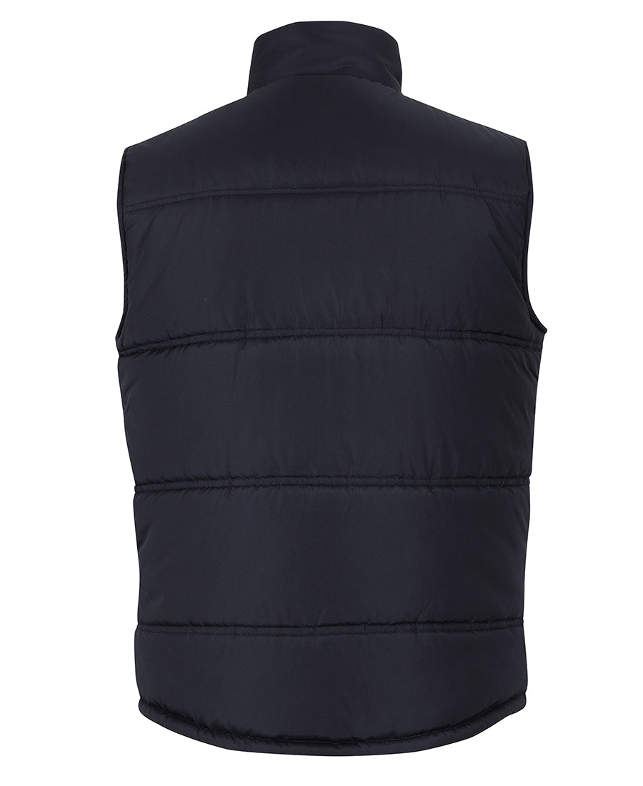 JB's Puffer Contrast Vest - Black/Red - Back