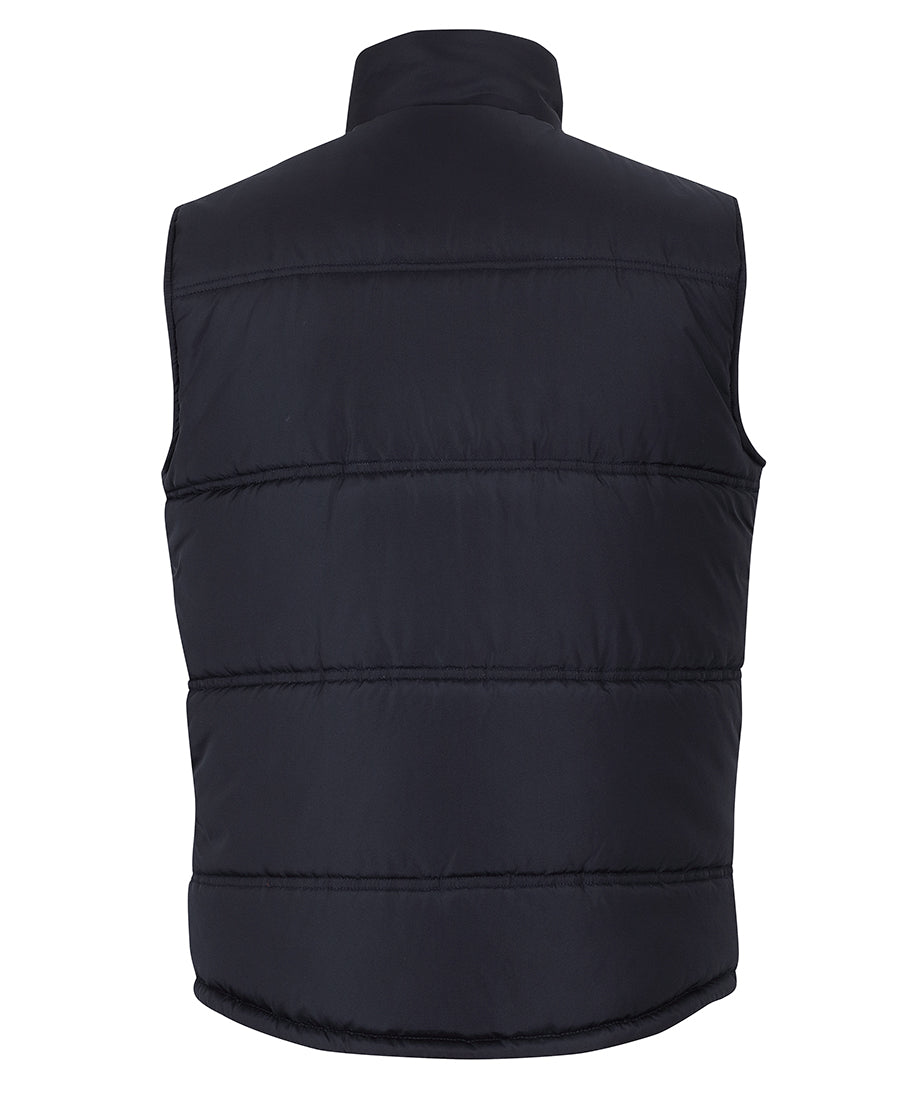JB's Puffer Contrast Vest - Black/Aqua - Back