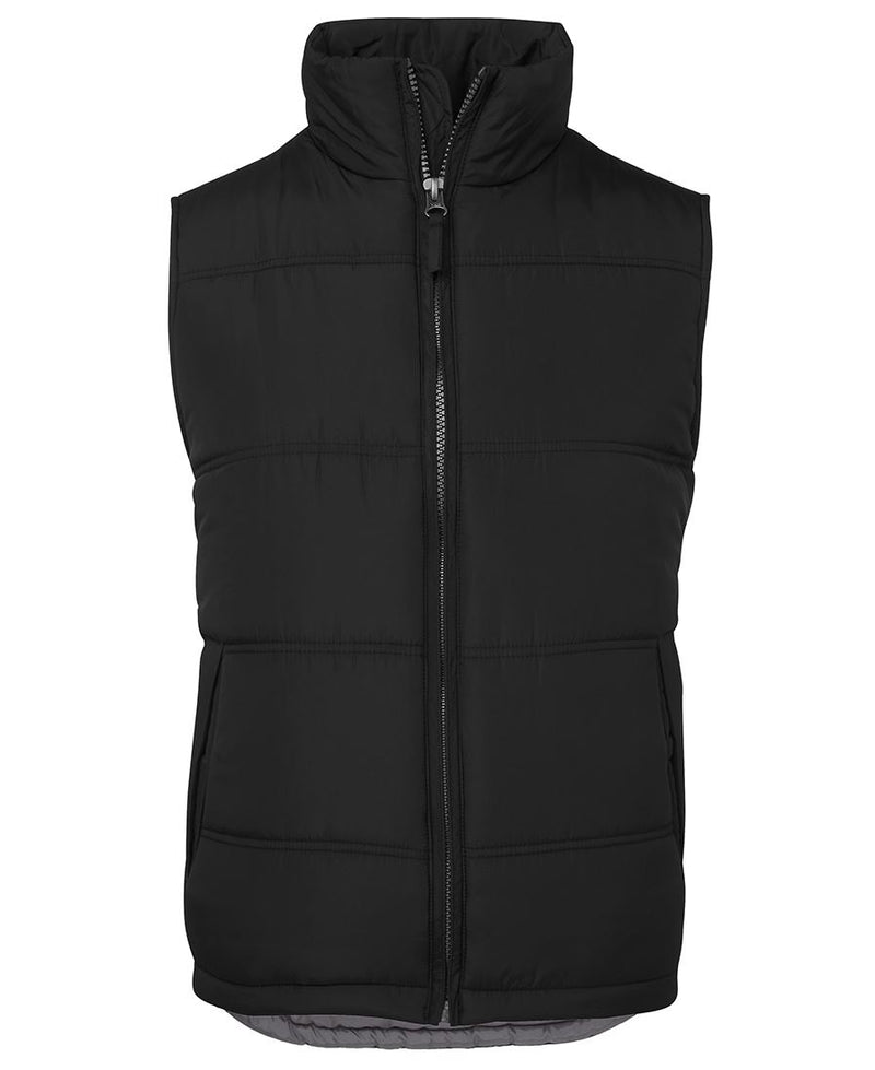 JB's Adventure Puffer Vest - Black/Grey - Front