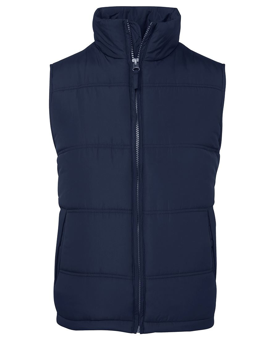 JB's Adventure Puffer Vest - Navy/Grey - Front