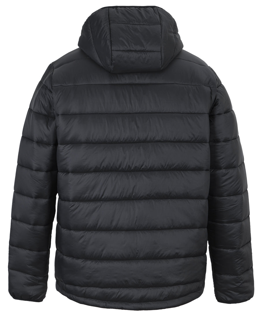 JB's Urban Hooded Puffer Jacket - Black - Back