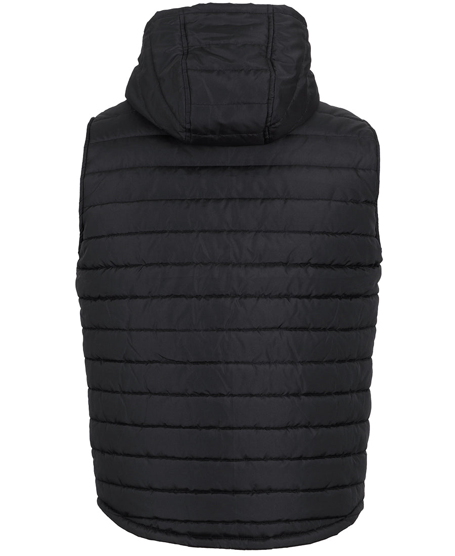 JB's Hooded Puffer Vest - Black - Back