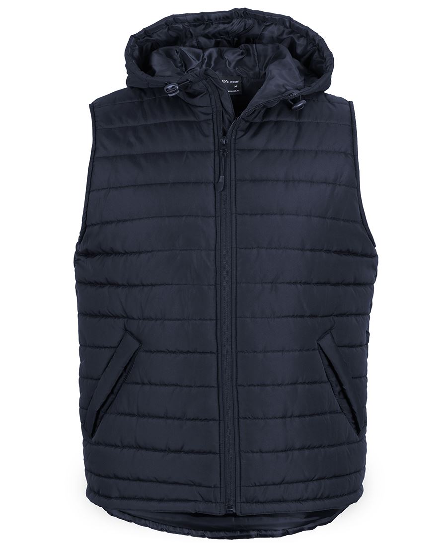 JB's Hooded Puffer Vest - Navy - Front