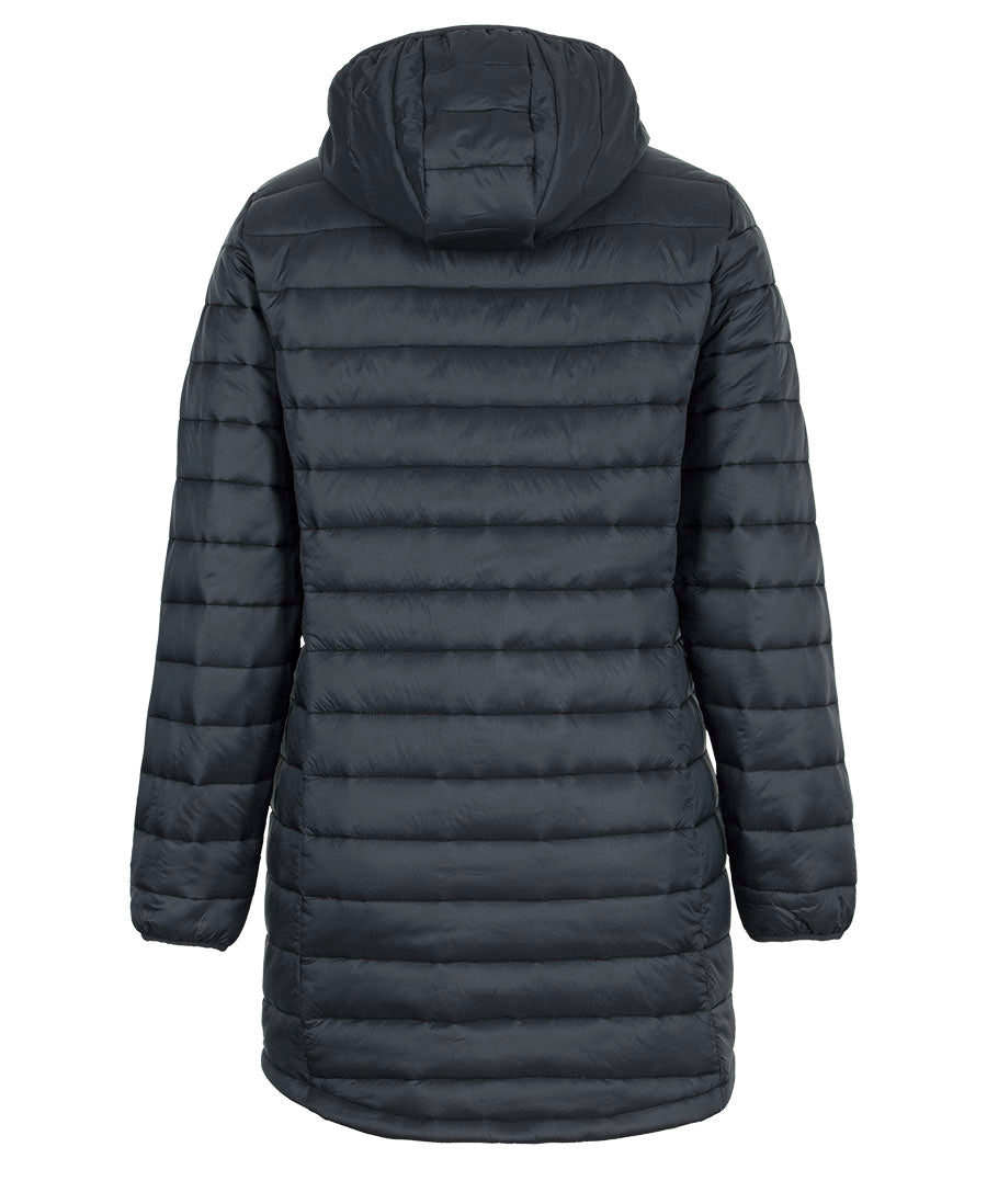 JB's Ladies Puffer Coat - Black - Back