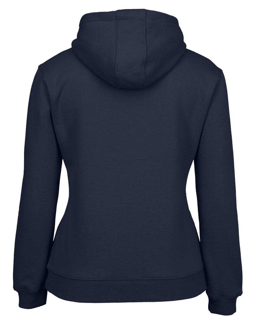 JB's Ladies Fleecy Hoodie - Navy - Back