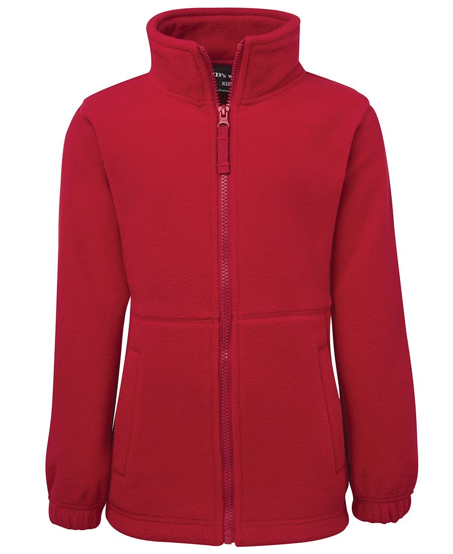 JB's Kids & Adults Full Zip Polar - Dk Red - Front