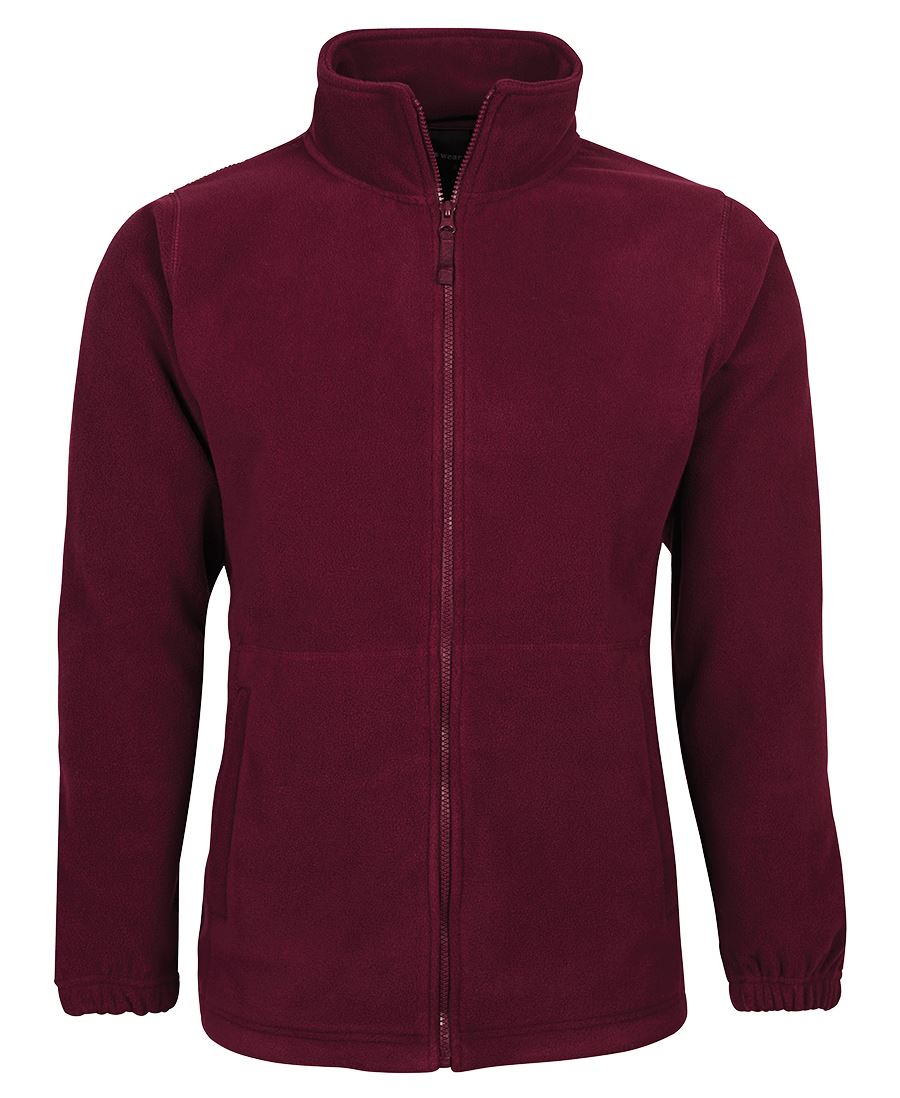 JB's Kids & Adults Full Zip Polar - Maroon - Front