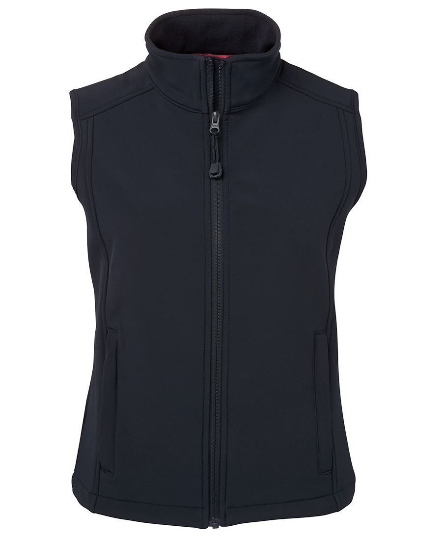 JB's Ladies Layer Soft Shell Vest - Navy - Front
