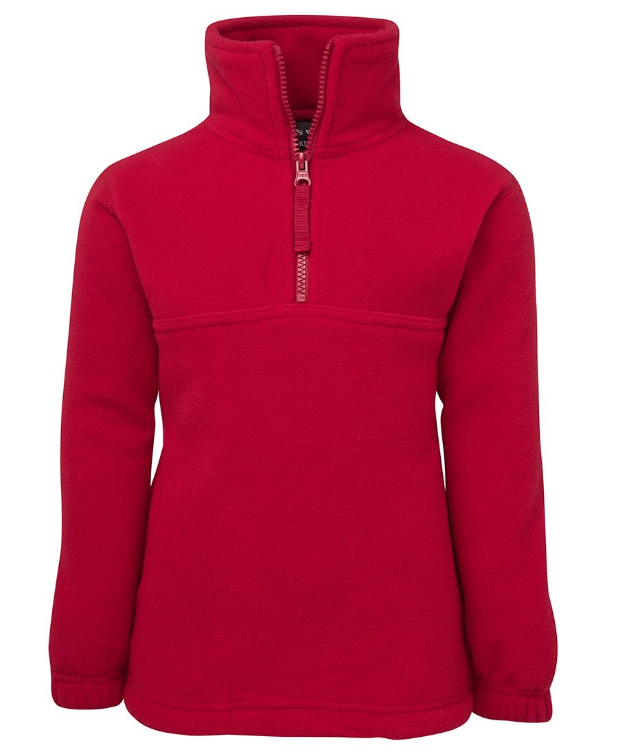 JB's Kids 1/2 Zip Polar - Dk Red - Front
