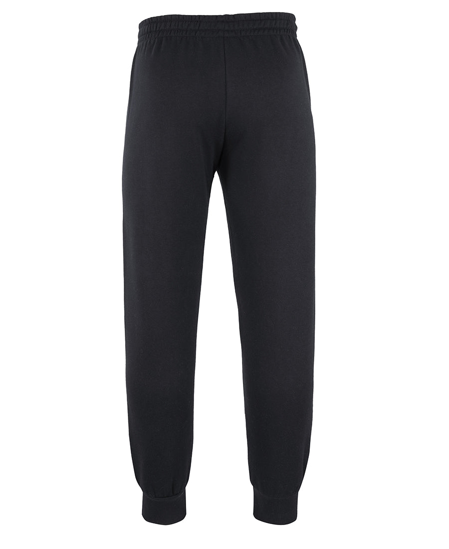C of C Adults & Kids Cuffed Track Pant - Black - Back