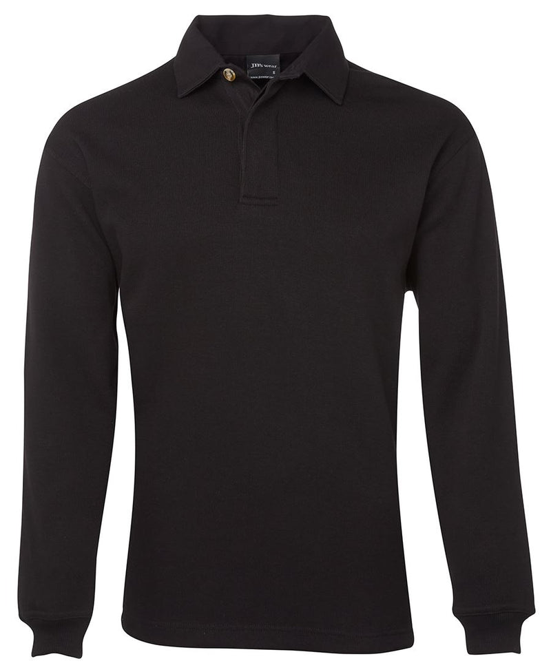 JB's 2 Tone Rugby - Black/Black - Front