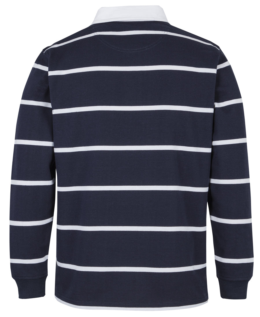 JB's Yarn Dyed Rugby - Navy/White - Back