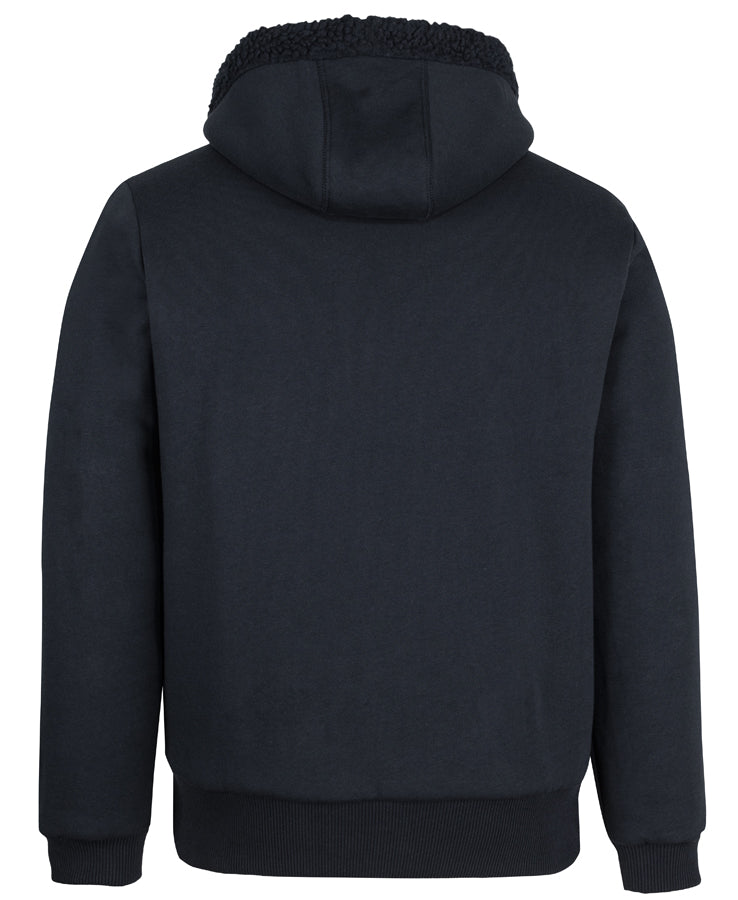 JB's Premium Full Zip 670gsm Shepherd Hoodie - Black/Black - Back