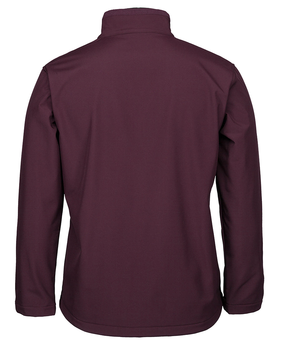 Podium Adults & Kids Three Layer Softshell Jacket - Maroon - Back