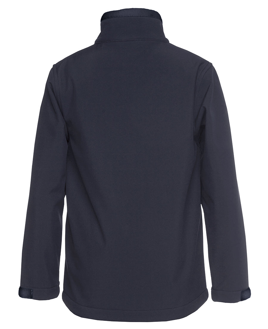 Podium Adults & Kids Three Layer Softshell Jacket - Navy - Back